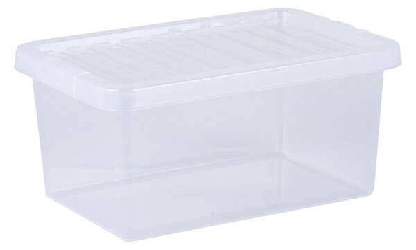 Wham Crystal Set of 5 Clear Boxes & Lids, 11L