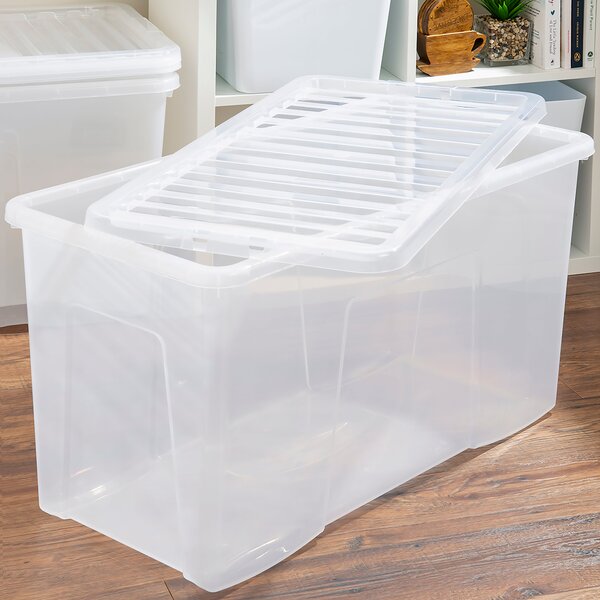 Wham Crystal Set of 3 Clear Boxes & Lids, 110L