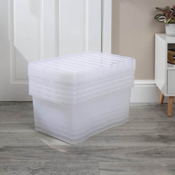 Wham Crystal Set of 5 Boxes & Lids, 45L