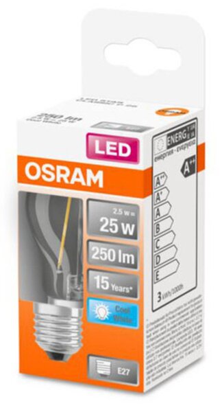 OSRAM Classic P LED bulb E27 2.5 W 4,000 K clear