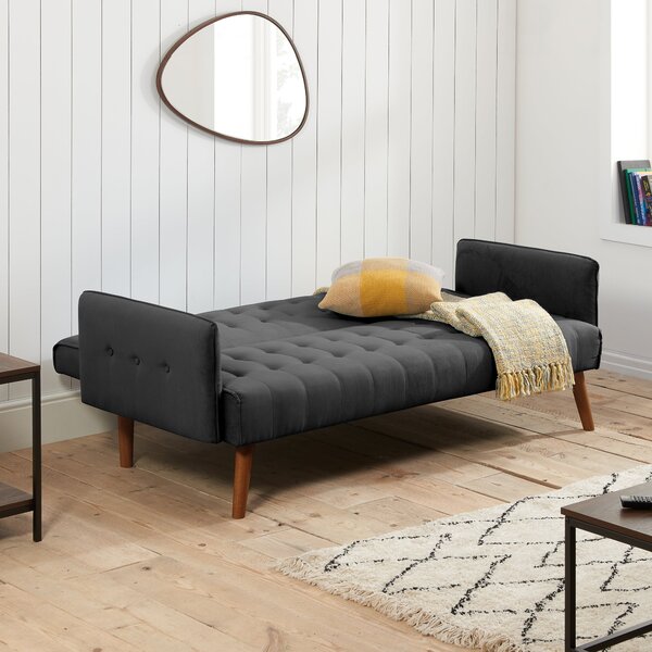 Hudson Charcoal Double Sofa Bed