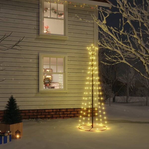 Christmas Cone Tree Warm White 108 LEDs 70x180 cm