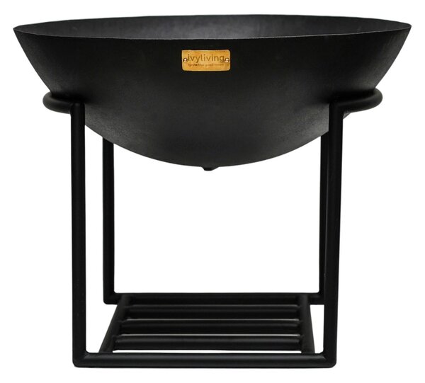 Outdoor Cast Iron Firebowl with Stand