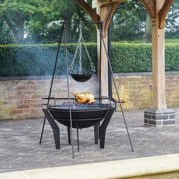 Outdoor Metal Kendal Firebowl with Stand