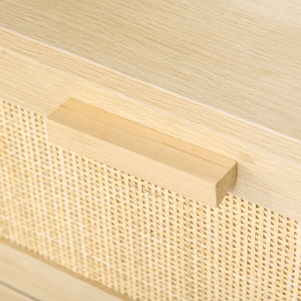HOMCOM Wooden Storage Unit: 3-Drawer Cupboard for Versatile Home Organisation Aosom UK