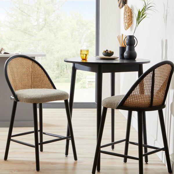 Luella Boucle Bar Stool