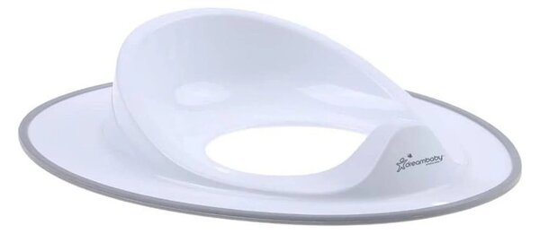 Dreambaby Toilet Topper with Grey Trim - White