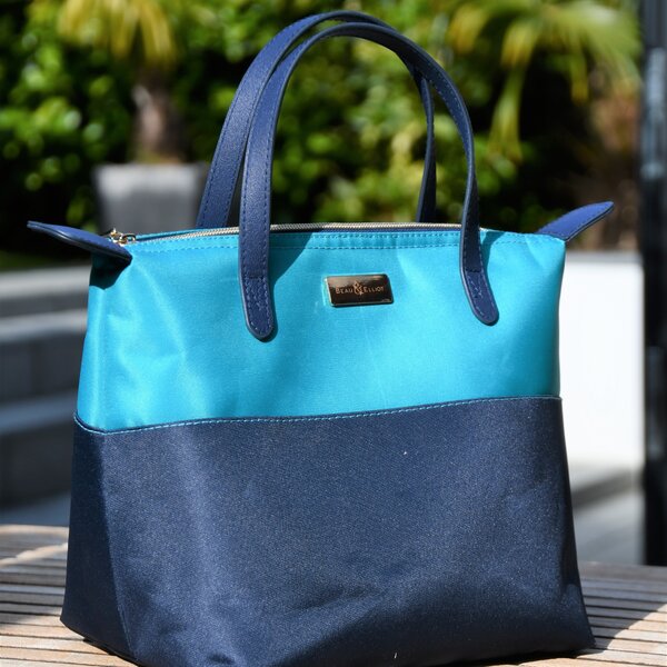 Colour Block Luxury Insulated Tote Bag