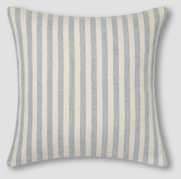 Coastal Blue Pembroke Stripe Wool Cushion Cover | 50 x 50cm | Piglet in Bed