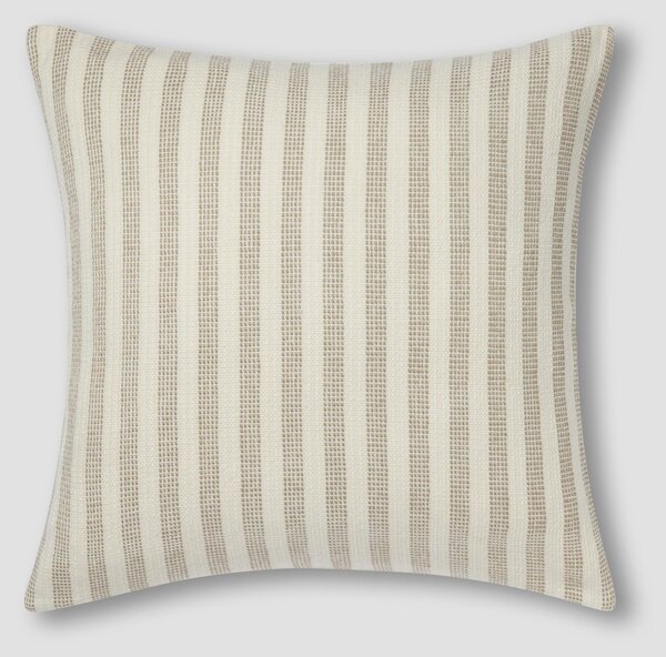 Oatmeal Pembroke Stripe Wool Cushion Cover | 50 x 50cm | Piglet in Bed