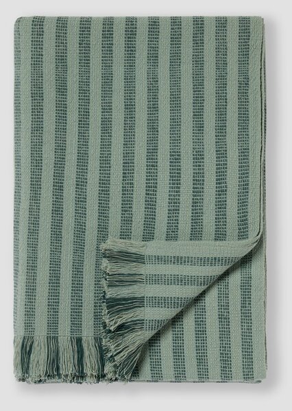 Pine Green Pembroke Stripe Wool Throw | Default | Piglet in Bed