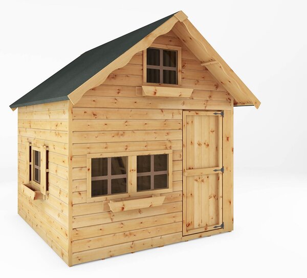 Mercia 7ft x 7ft Swiss Cottage Double Storey Playhouse - Including Installation