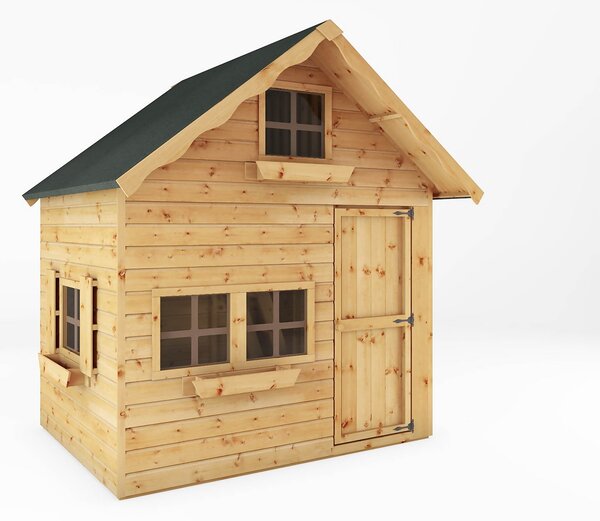 Mercia 7ft x 5ft Swiss Cottage Double Storey Playhouse - Including Installation