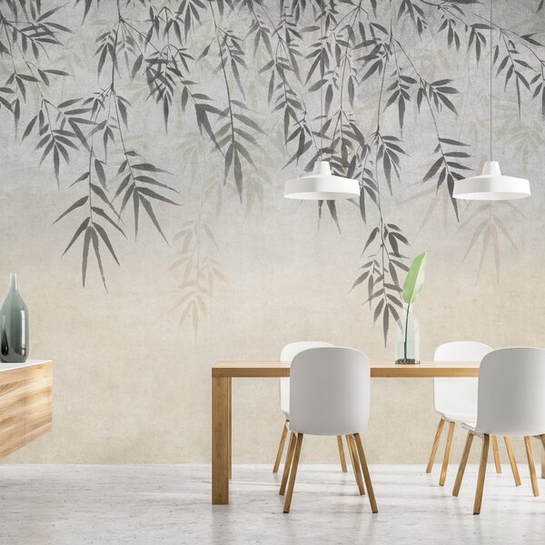 Ombre Leaf Wall Mural