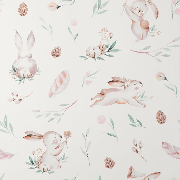 Watercolour Bunnies Wallpaper