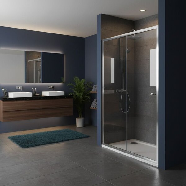 Shower door Rea Primo Slide 100 Chrome