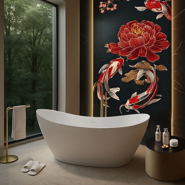 Freestanding bath Rea Ferrano Slim 170