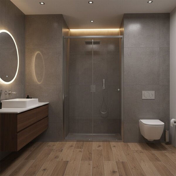 Shower door Rea Primo Slide 100 Chrome