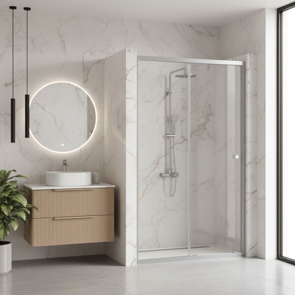 Shower door Rea Primo Slide 100 Chrome