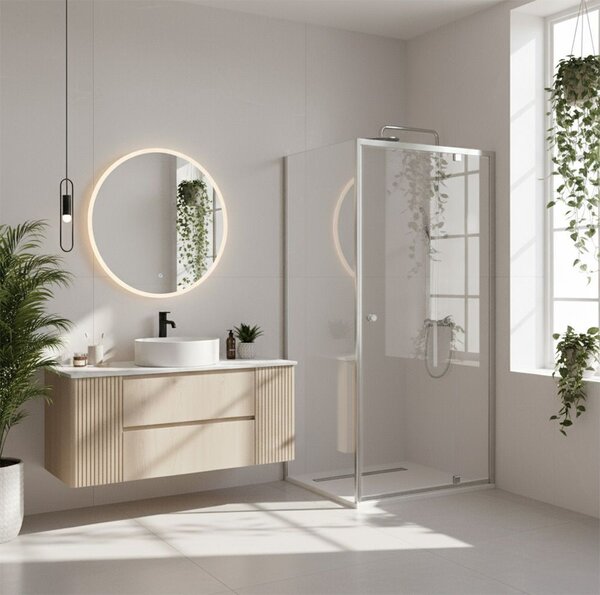 Shower enclosure Rea Primo Swing 80x70 Chrome