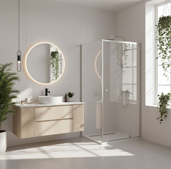 Shower enclosure Rea Primo Swing 80x80 Chrome