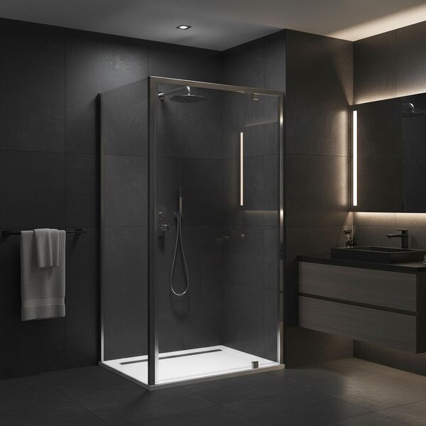 Shower enclosure Rea Primo Swing 80x80 Chrome