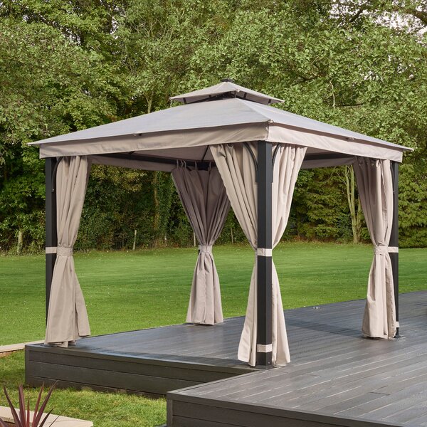 Luxury 3m x 3m Gazebo with LED Light