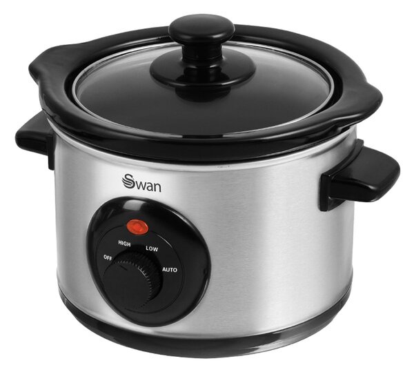 Swan 1.5L Stainless Steel Slow Cooker