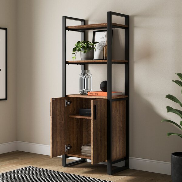 Freddie Bookcase, Oak Effect