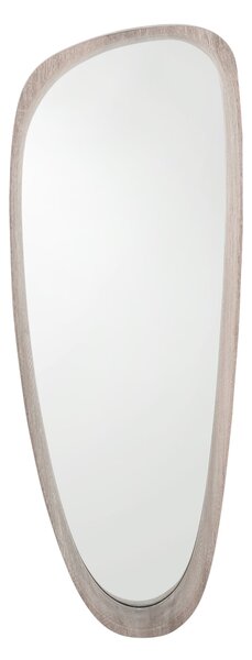 Pebble Wood Veneer Wall Mirror