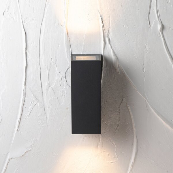 Acer Square Outdoor Dual Wall Light