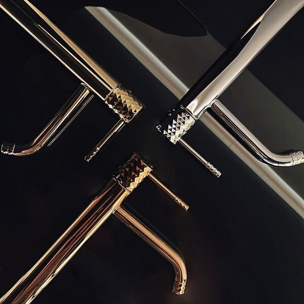 Bathroom faucet Rea Lungo Diamond Gold High