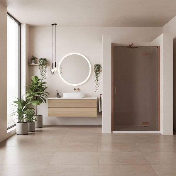 Shower doors Rea Hugo 80 Copper Brush