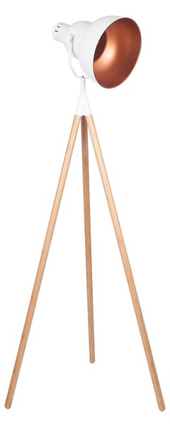 Larkin White Tripod Film Floor Lamp