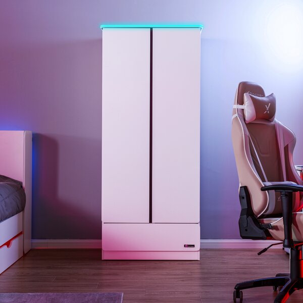 X Rocker Carbon Tek Wardrobe with Neo Fibre LED