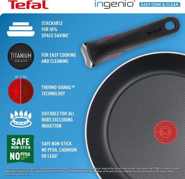 Tefal Ingenio Easy Cook & Clean Non-Stick Aluminium Start Set