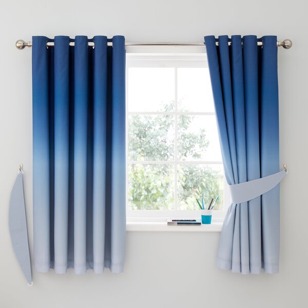 Ombre Blackout Eyelet Curtains