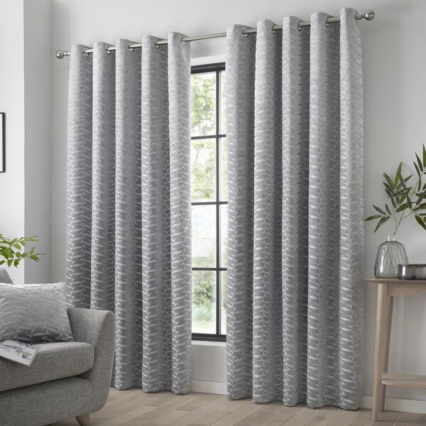 Curtina Kendal Jacquard Eyelet Curtains