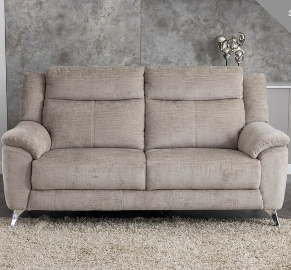 Mankato Fabric 3 Seater Sofa - Fossil