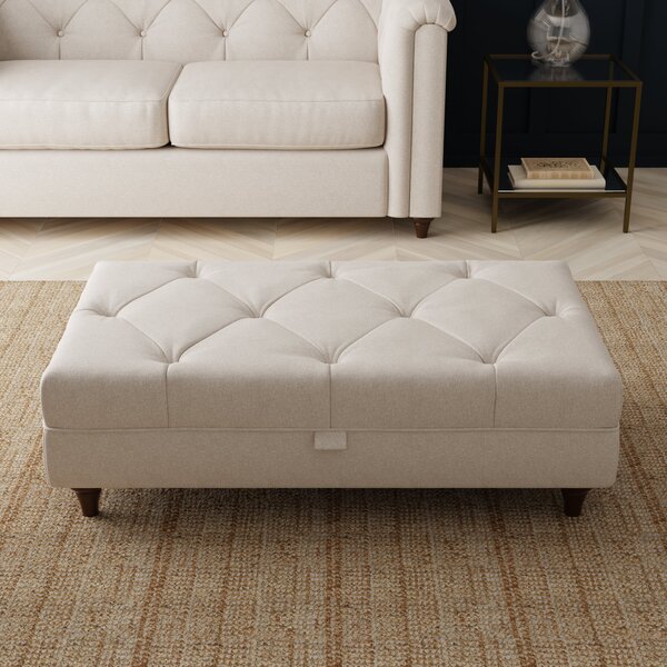 Chesterfield Soft Texture Storage Footstool