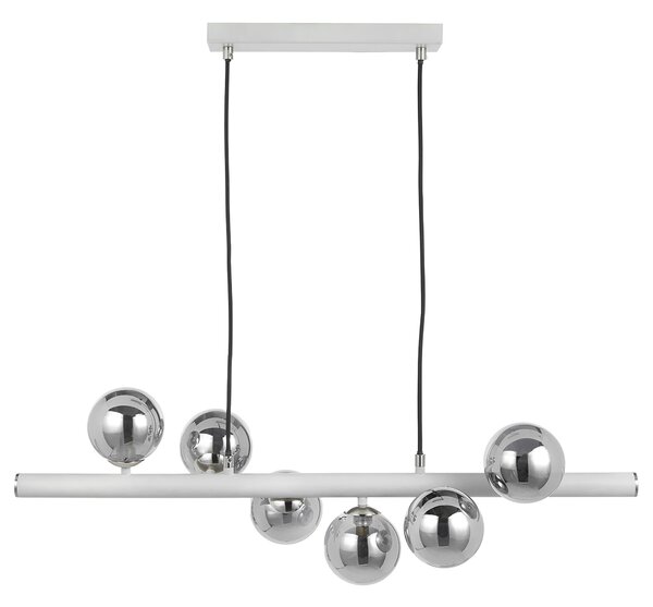 Blair Grey Metal 6 Light Diner Ceiling Light