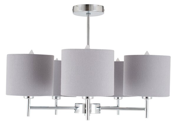 Plaza 5 Arm Semi Flush Ceiling Light