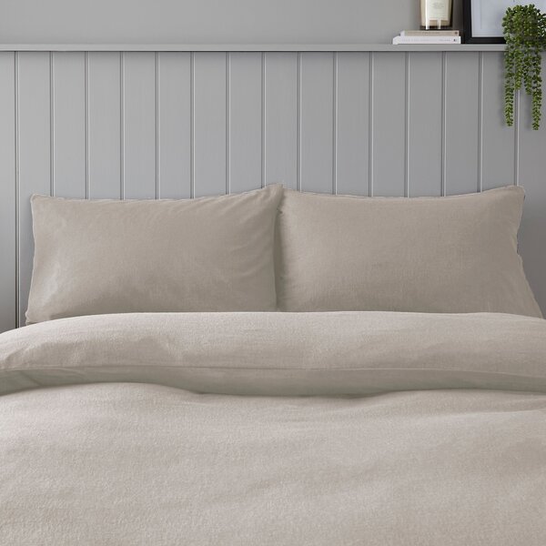 Soft & Cosy Luxury Brushed Cotton Standard Pillowcase Pair