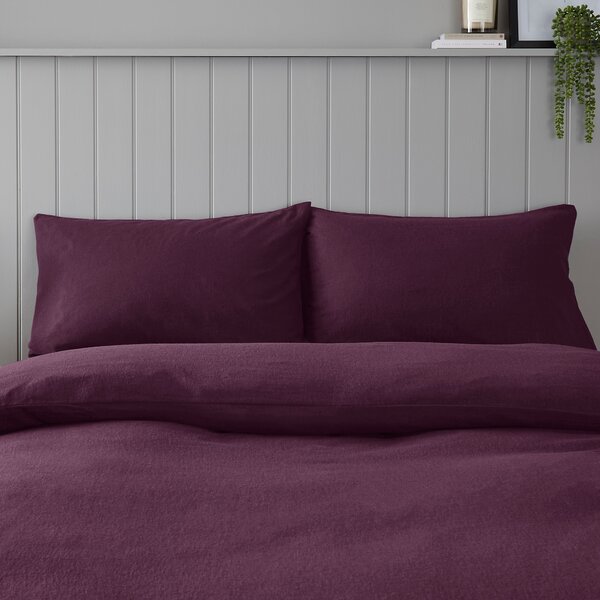 Soft & Cosy Luxury Brushed Cotton Standard Pillowcase Pair