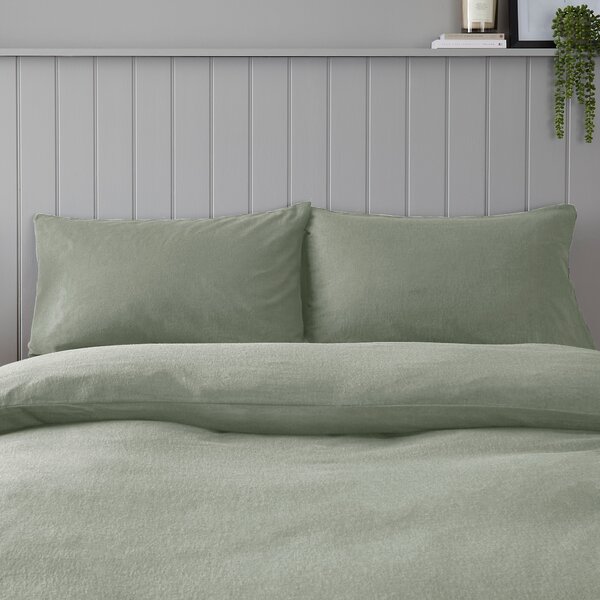 Soft & Cosy Luxury Brushed Cotton Standard Pillowcase Pair