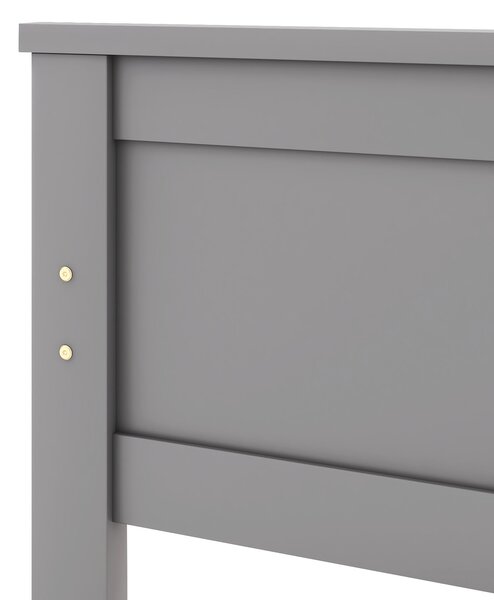 Wooden Solid Pine Divan Storage Bed with Drawers, Single 3ft Bed Frame, Solid Bed Frames with under Bed Storage, 196x100x82 cm, Gray Aosom.UK