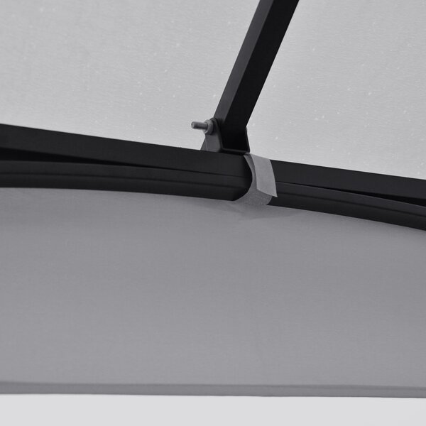 Outsunny 3 x 3 M Garden Gazebo Patio Party Tent Shelter Outdoor Canopy Double Tier Sun Shade Metal Frame Light Grey Aosom UK