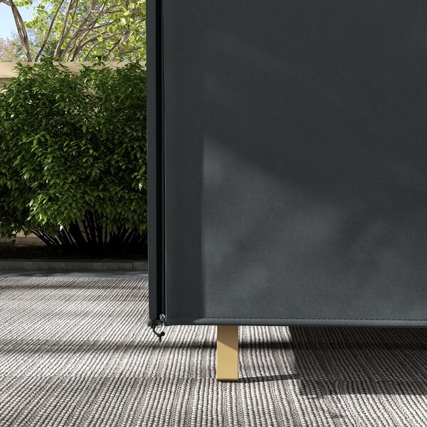 Outsunny Swing Seat Cover: Weatherproof Canopy for Cosy Outdoor Lounging, 3-Seater Protection