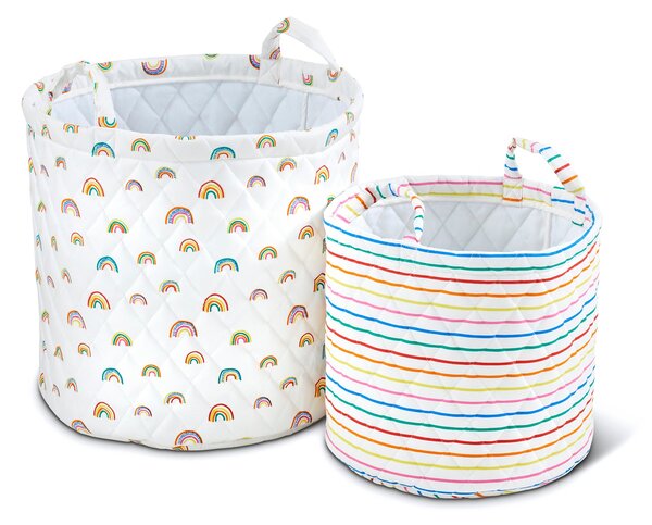 Ickle Bubba Pack of 2 Rainbow Dreams Storage Baskets