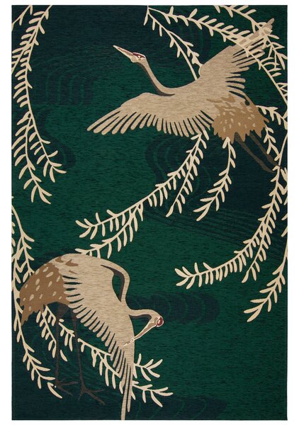 Cranes Chenille Rug